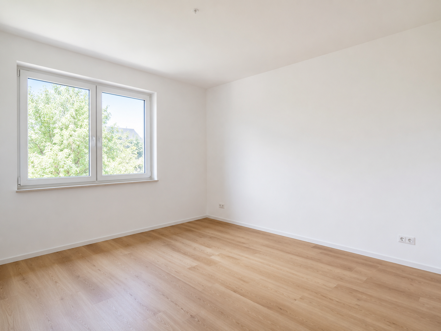 Wohnraum vor Installation einer Klimaanlage