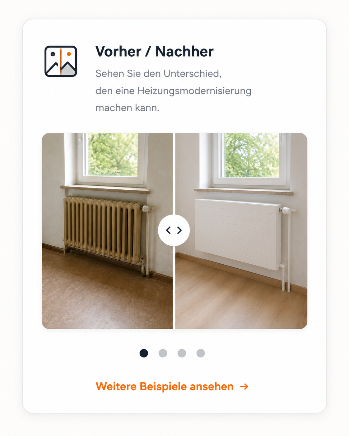 Vorher-Nachher-Vergleich eines SHK-Projekts